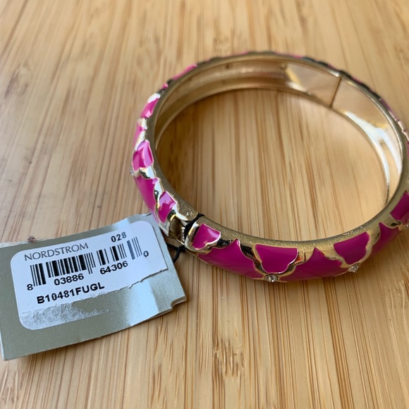 Nordstrom Jewelry - New Nordstrom sequin brand pink gold bangle